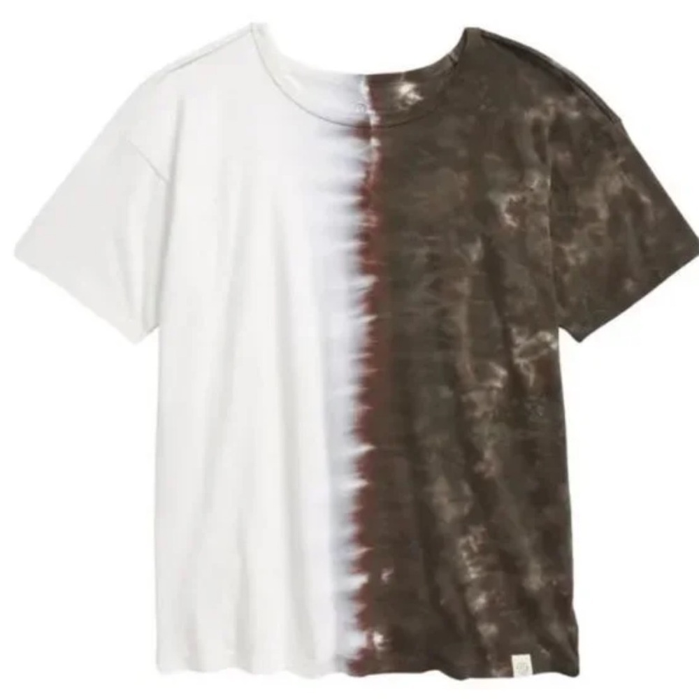Treasure & Bond Girls Brown/Black/White Easy Fit Tie Dye Tee!